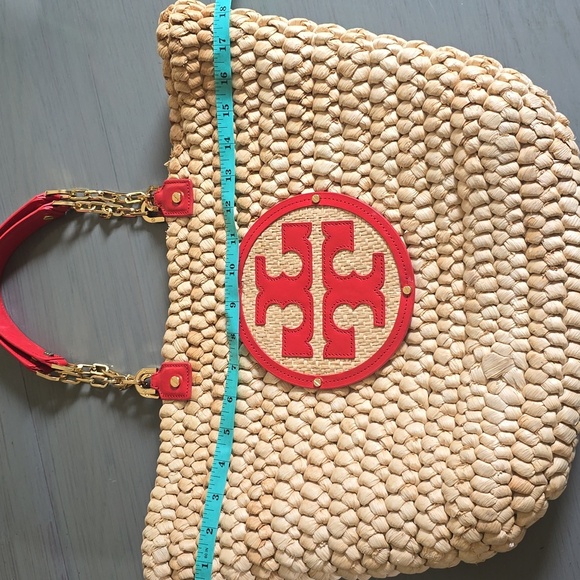 Tory Burch Woven Raffia/Straw Tote Bag Large - Picture 11 of 12